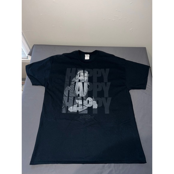 Gildan Other - Gildan Duck Dynasty T-Shirt Mens XL Black Excellent Happy Happy Happy Graphic